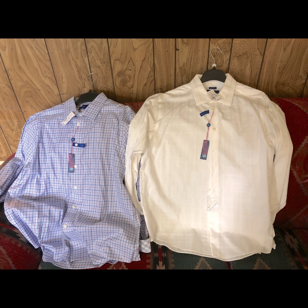EGARA MENS Dress Shirts LOT OF 2